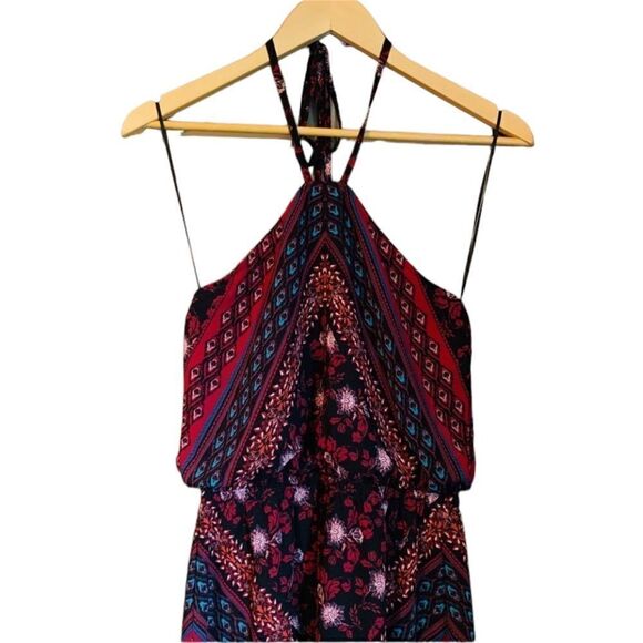 3 for $30! Express halter neck patterned dress. Size small - Picture 2 of 7